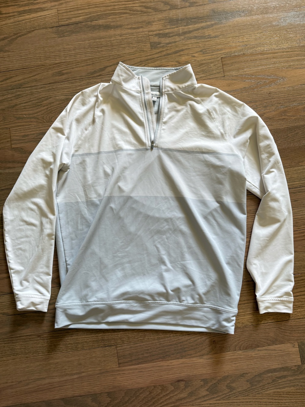 Peter Millar White Quarter-Zip Pullover